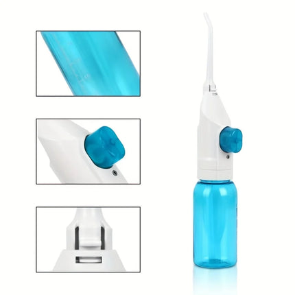 Manual High-Pressure Oral Irrigator – Portable Dental Water Flosser