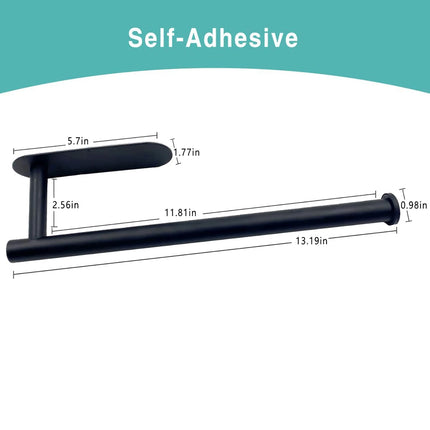Adhesive Kitchen Paper Towel Holder – Wall & Cabinet Tissue Hanger