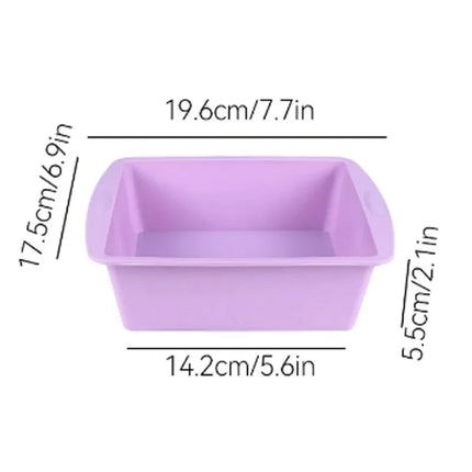 Silicone Square Cake Plate – Non-Stick Oven & Air Fryer Safe