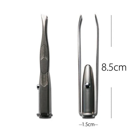 LED Light Eyebrow Tweezers – Precision Stainless Steel Hair Remover