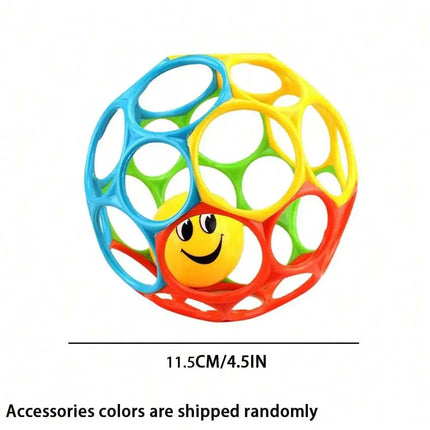 Soft Baby Grasping Rattle Ball – Sensory Teether Toy