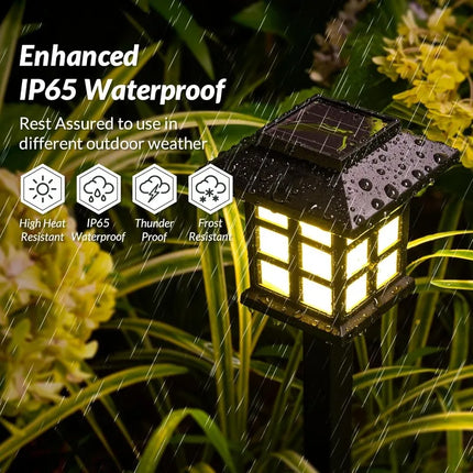 Solar Garden LED Lights – Waterproof Outdoor Solar Pathway Lamps