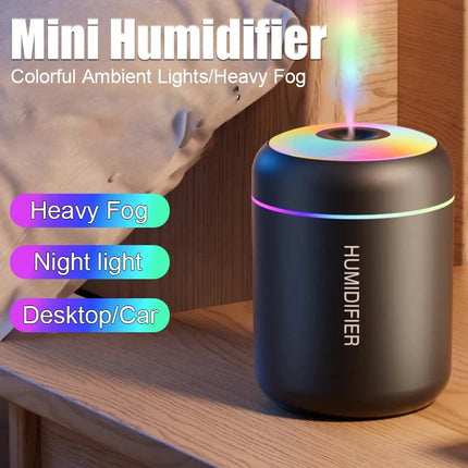 Mini Air Humidifier – USB Cool Mist Aroma Diffuser