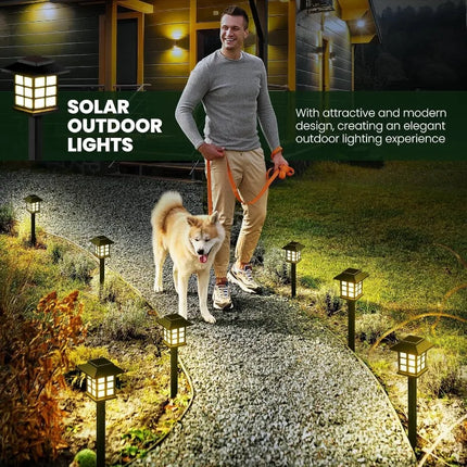 Solar Garden LED Lights – Waterproof Outdoor Solar Pathway Lamps