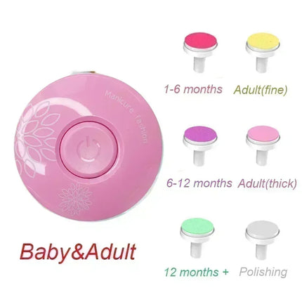 Gentle Electric Baby Nail Trimmer – Safe, Quiet & Tear-Free Nail Care for Newborns