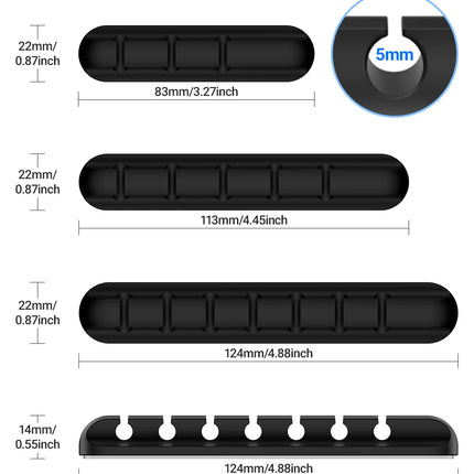 Adhesive Cable Holder Clips – Desk & Cord Management Organizer