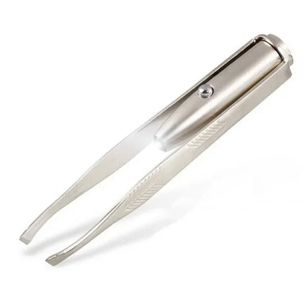 LED Light Eyebrow Tweezers – Precision Stainless Steel Hair Remover