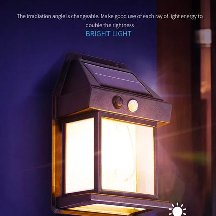 Powerful Solar Wall Light – Waterproof LED Motion Sensor Outdoor Lamp