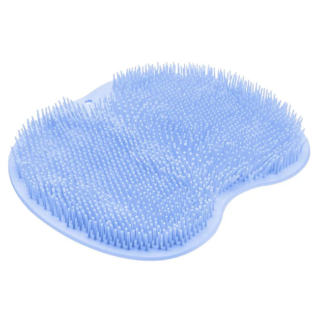 Shower Foot Scrubber & Back Washer Brush – Wall Mounted Exfoliating Shower Pad