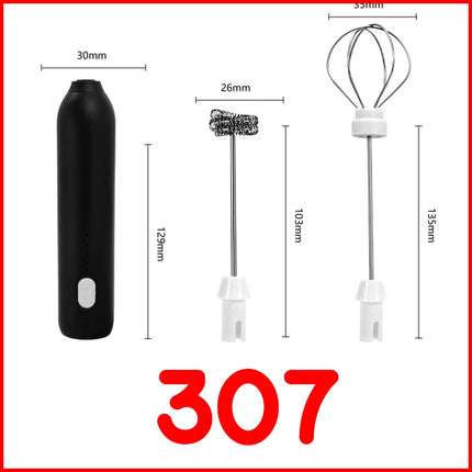 Milk Whisk • Egg Beater • USB Rechargeable • 3 Speeds