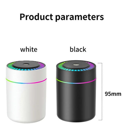 Mini Air Humidifier & Aroma Diffuser – 180ml USB with Night Light