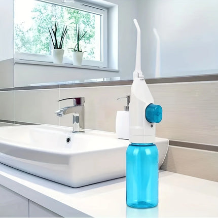 Manual High-Pressure Oral Irrigator – Portable Dental Water Flosser
