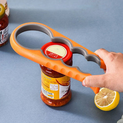 4-in-1 Multifunctional Jar & Bottle Opener – Easy Grip Kitchen Tool