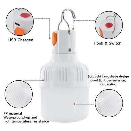 Rechargeable LED Camping Lamp – Emergency Outdoor Light