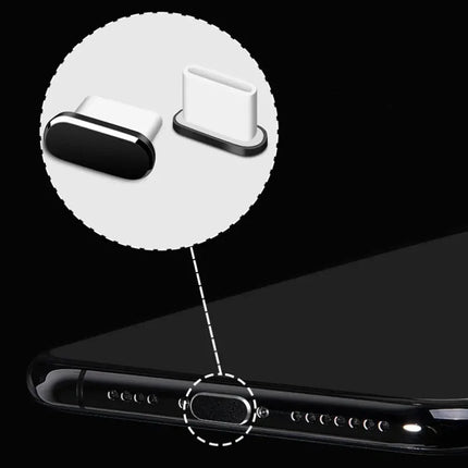 4Pcs USB C Dust Plug With Cleaning Brush Anti Dust USB-C Plug Cover Charging Port