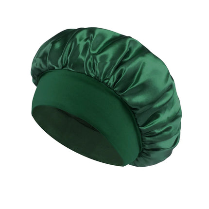 Silk Satin Hair Bonnet – Soft Sleep Cap with Wide Elastic Band