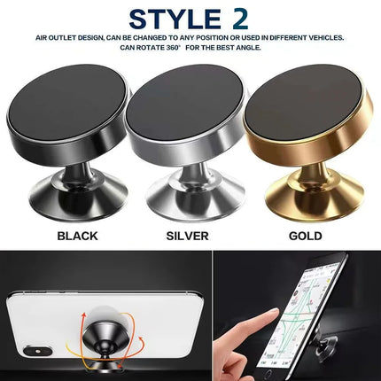 Magnetic Car Phone Holder – Universal Dashboard & Wall Mount
