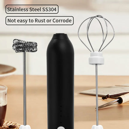 Milk Whisk • Egg Beater • USB Rechargeable • 3 Speeds
