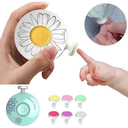 Gentle Electric Baby Nail Trimmer – Safe, Quiet & Tear-Free Nail Care for Newborns