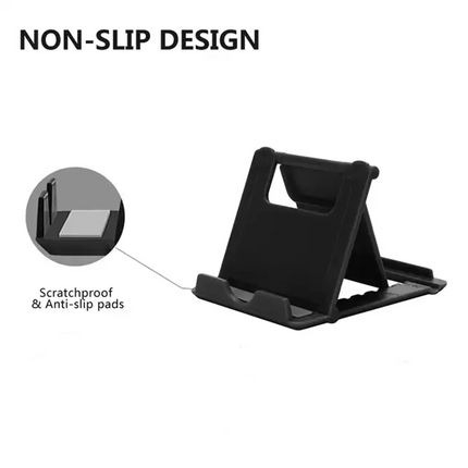 Adjustable Table Phone Holder – Foldable Desktop Stand for Phones & Tablets