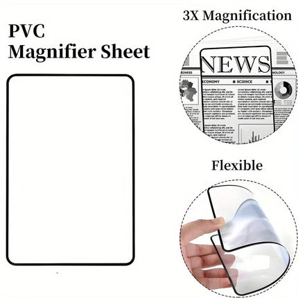 Full-Page Large Sheet Magnifier – Reading Aid Magnifying Lens
