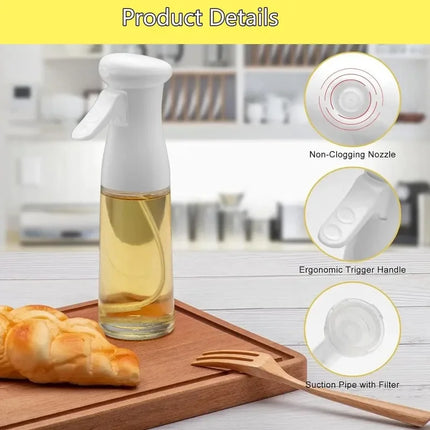 Oil Spray for Cooking - Olive Oil Dispenser Bottle Sprayer Mist-Reusable