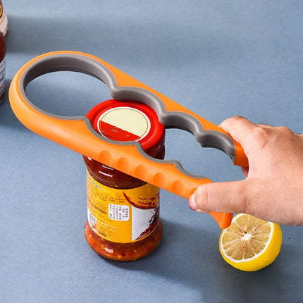 4-in-1 Multifunctional Jar & Bottle Opener – Easy Grip Kitchen Tool