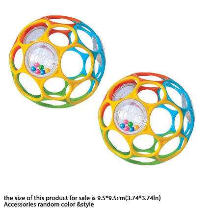 Soft Baby Grasping Rattle Ball – Sensory Teether Toy