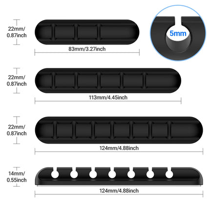 Adhesive Cable Holder Clips – Desk & Cord Management Organizer
