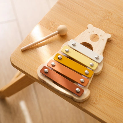 Kids Wooden Montessori Musical Instruments – Xylophone, Drum, Rattle & Bell Educational Toy for Babies & Toddlers