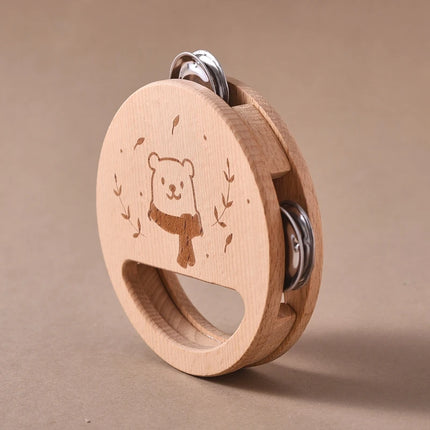 Kids Wooden Montessori Musical Instruments – Xylophone, Drum, Rattle & Bell Educational Toy for Babies & Toddlers