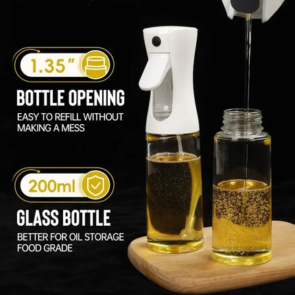 Oil Spray for Cooking - Olive Oil Dispenser Bottle Sprayer Mist-Reusable