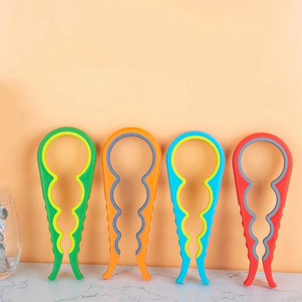4-in-1 Multifunctional Jar & Bottle Opener – Easy Grip Kitchen Tool