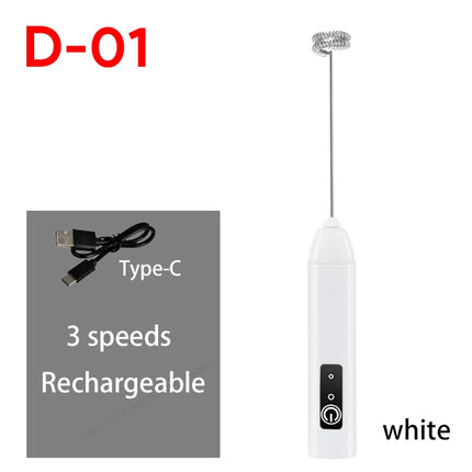 Milk Whisk • Egg Beater • USB Rechargeable • 3 Speeds