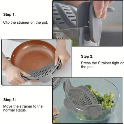 1pc, Strainer, Pot Strainer, Adjustable Clip On Strainer For Pots