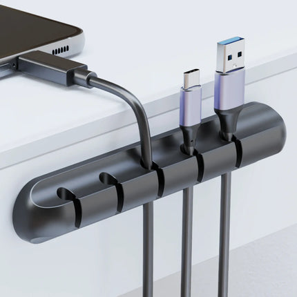 Adhesive Cable Holder Clips – Desk & Cord Management Organizer