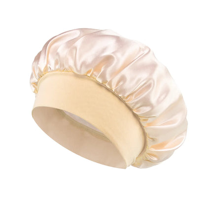 Silk Satin Hair Bonnet – Soft Sleep Cap with Wide Elastic Band