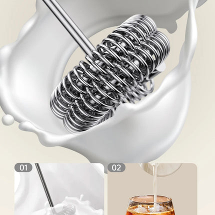 Milk Whisk • Egg Beater • USB Rechargeable • 3 Speeds