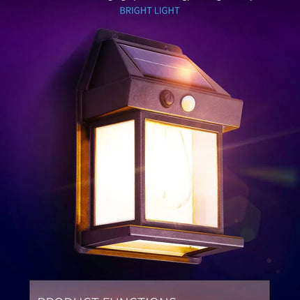Powerful Solar Wall Light – Waterproof LED Motion Sensor Outdoor Lamp