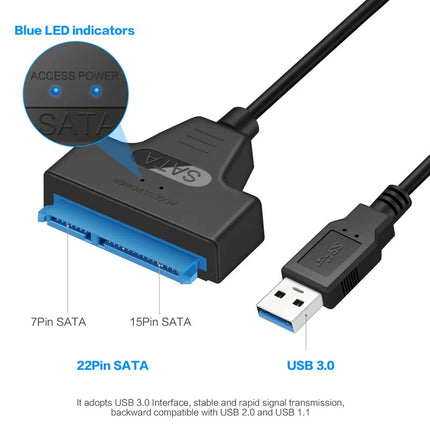 SATA to USB 3.0 Cable – 2.5” HDD & SSD Adapter Up to 6Gbps