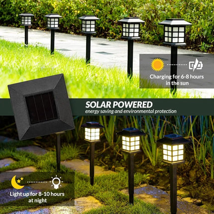 Solar Garden LED Lights – Waterproof Outdoor Solar Pathway Lamps