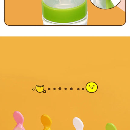 Title: Silicone Baby Feeding Spoon Bottle