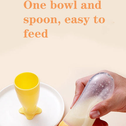 Title: Silicone Baby Feeding Spoon Bottle