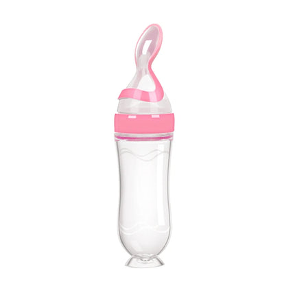 Title: Silicone Baby Feeding Spoon Bottle
