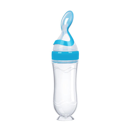 Title: Silicone Baby Feeding Spoon Bottle