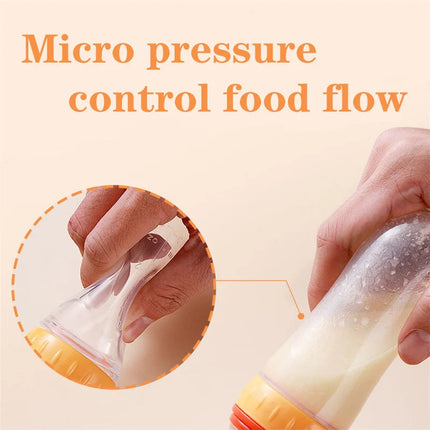 Title: Silicone Baby Feeding Spoon Bottle