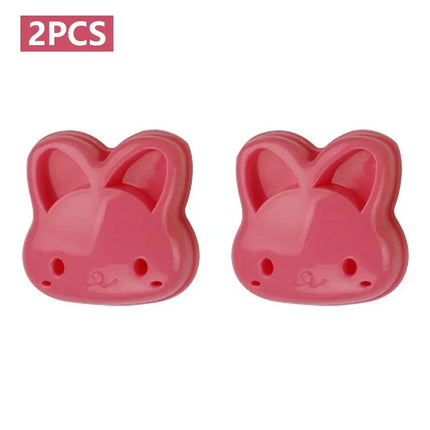 2Pcs Sandwich Mould Bear Cat Rabbit Car Shaped Bread Mold Cake Biscuit Embossing Device Crust Cookie Cutter Baking Pastry Tools