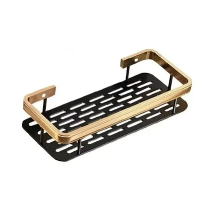 Bathroom Storage Rack, Diamond Free Wall Mounted Shampoo Bottle, Shower Corner Rack, Aluminum Bathroom Kitchen Accessories