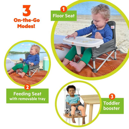 Bright Starts Pop ‘N Sit™ Portable Booster Seat - Gray