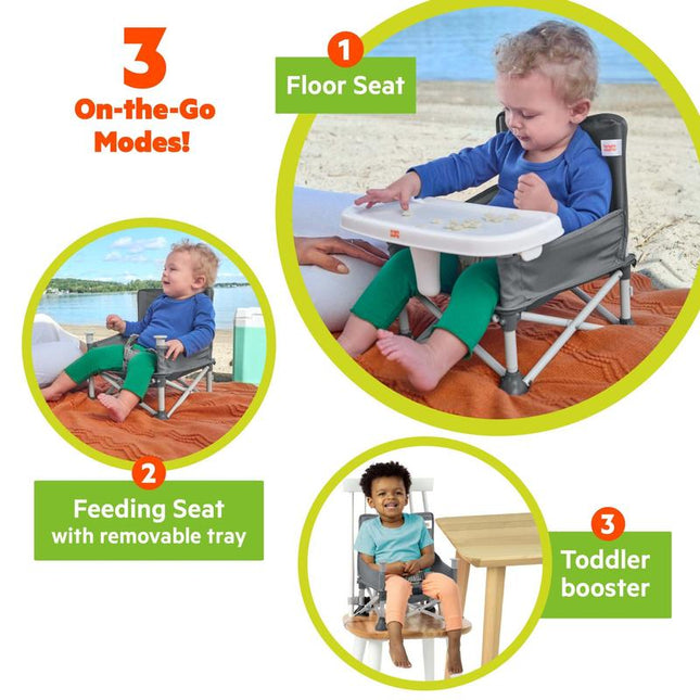 Bright Starts Pop ‘N Sit™ Portable Booster Seat - Gray